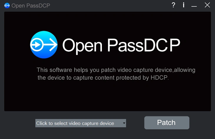Open PassDCP Screenshoot